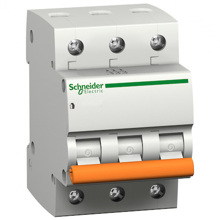 Schneider Electric 11228 АВТОМАТИЧЕСКИЙ ВЫКЛЮЧАТЕЛЬ ВА63 3П 50A C 4,5 кА, Болгария/Италия