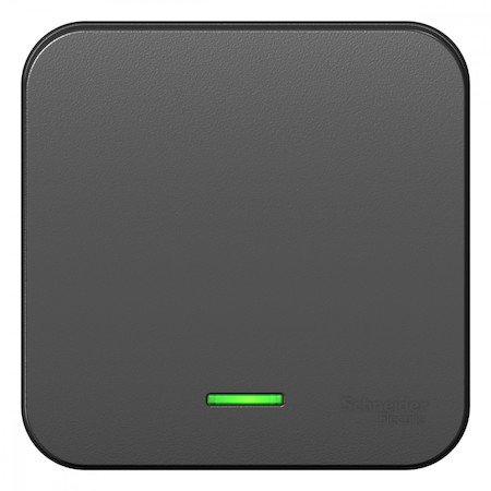 Schneider Electric BLNVA106116 BLANCA О/У 1-клавишный ПЕРЕКЛЮЧАТЕЛЬ (cх.6) с подсв.ИЗОЛ.ПЛ,10А,250B,АНТРАЦ