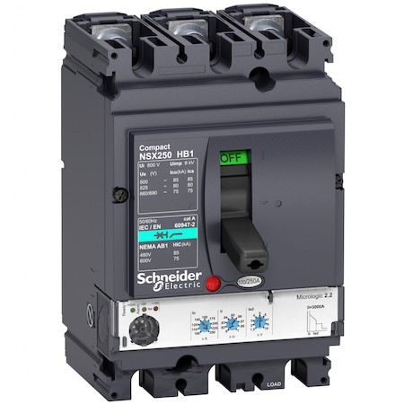 Schneider Electric LV433544 3П АВТОМ.ВЫКЛ. MIC2.2 250A NSX250HB1 (75кА при 690B)