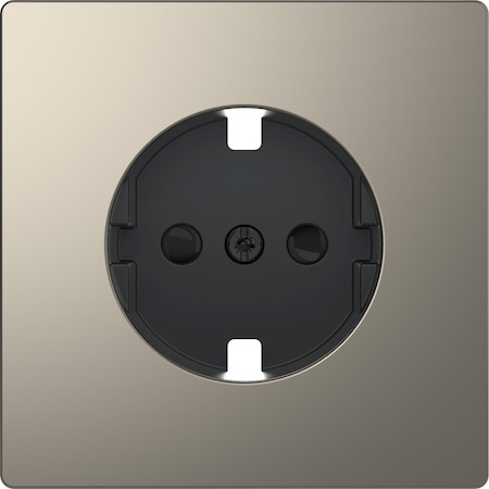Schneider Electric MTN2330-6050 MERTEN D-Life ЦЕНТРАЛЬНАЯ НАКЛАДКА д/механизма розетки, НИКЕЛЬ