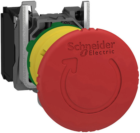 Schneider Electric КНОПКА АВАР. ОСТ. И ОТКЛ., ВОЗВ. ПОВОР. XB4BS8442