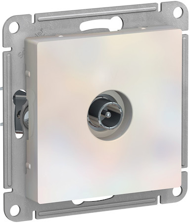 Schneider Electric ATN000491 ATLASDESIGN TV РОЗЕТКА оконечная 1DB, механизм, ЖЕМЧУГ
