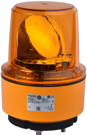 Schneider Electric XVR13J05 ЛАМПА МАЯЧОК ВРАЩ ОРАНЖ 12В DC 130ММ