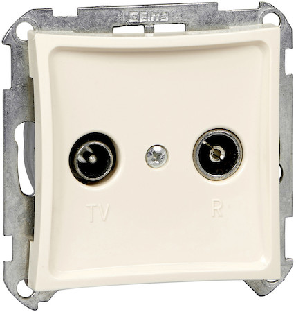 Schneider Electric WDE000293 ДУЭТ TV-R РОЗЕТКА одиночная 2DB, механизм, БЕЖЕВЫЙ