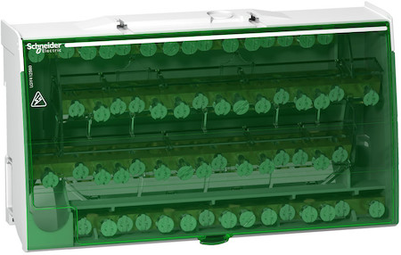 Schneider Electric LGY412560 РАСПРЕДЕЛИТЕЛЬНЫЙ БЛОК ВИНТОВОЙ 4П 125А 60 ОТВЕРСТИЙ