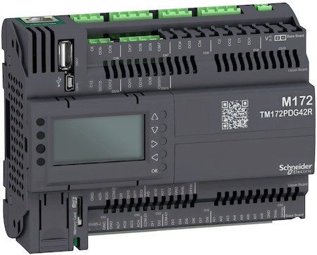 Schneider Electric TM172PDG42R ПЛК М172, дисплей, 42 I/O, Eth, 2 MB