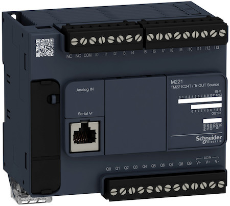 Schneider Electric TM221C24T КОМПАКТНЫЙ БАЗОВЫЙ БЛОК M221-24IO ТРАНЗИСТ ИСТОЧНИК