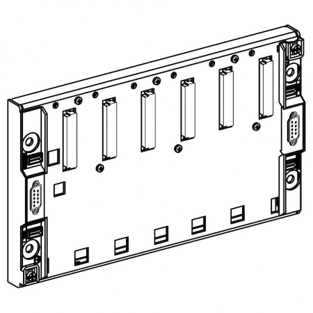 Schneider Electric TSXRKY6EX ШАССИ НА 6 ПЛАТОМЕСТ С РАСШИРЕНИЕМ