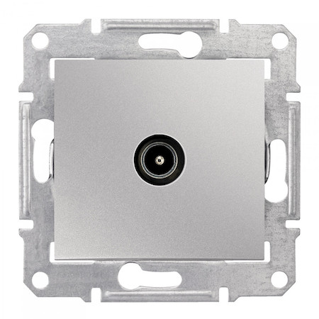 Schneider Electric SDN3201260 SEDNA TV РОЗЕТКА проходная, 8dB, АЛЮМИНИЙ