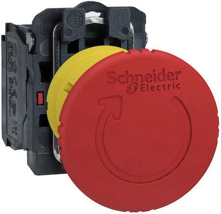 Schneider Electric КНОПКА АВАР. ОСТ. И ОТКЛ., ВОЗВ. ПОВОР. XB5AS8442