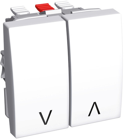Schneider Electric ALB44089 ВЫКЛ-ЛЬ Д/ЖАЛЮЗИ НАЖИМНОЙ 10A БЕЛ R9003