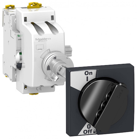 Schneider Electric A9A27005 Acti9 Поворотная рукоятка ЧЕРНАЯ с передаточным механизмом для iC60,iC60+Vigi