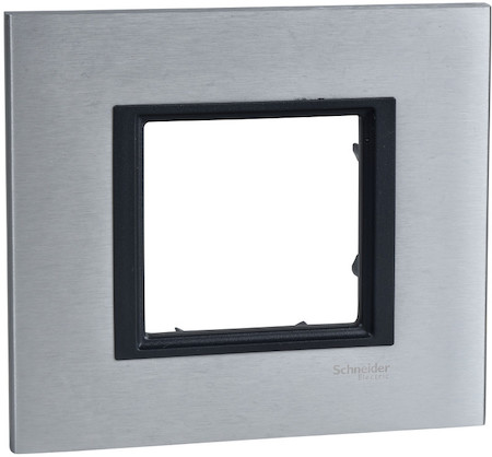 Schneider Electric MGU68.002.7A1 UNICA CLASS РАМКА 1-постовая, СЕРЕБРИСТЫЙ АЛЮМИНИЙ