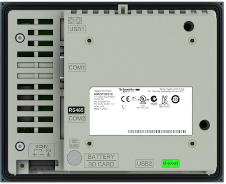 Schneider Electric HMIGTO2310 СЕНС ЦВ ТЕРМИНАЛ 5,7" 320?240 RJ45 RS232/485 SUB-D Eth TCP/IP 96Mб/512кБ СЛОТ SD