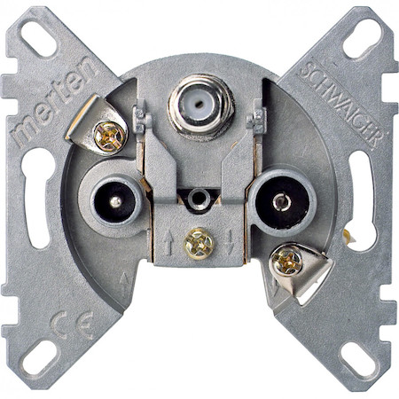 Schneider Electric MTN466097 MERTEN МЕХАНИЗМ TV/FM/SAT, оконечный, 0/14DB