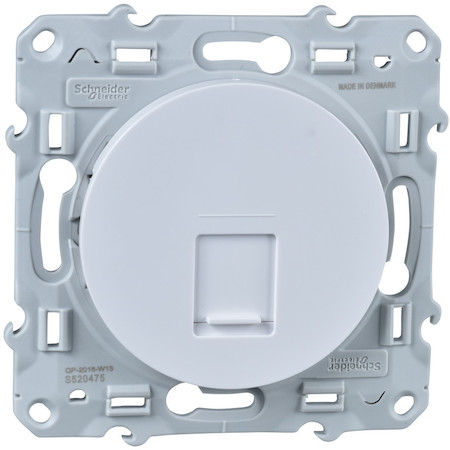 Schneider Electric S52R475 ODACE РОЗЕТКА RJ45 infraplus, неэкранированный кабель, кат. 6е, БЕЛЫЙ