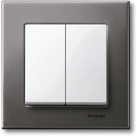 Schneider Electric MTN432519 MERTEN КЛАВИША Х2, ПОЛ.БЕЛЫЙ, SM
