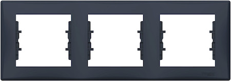 Schneider Electric SDN5800570 SEDNA РАМКА 3-постовая, горизонтальная, ГРАФИТ