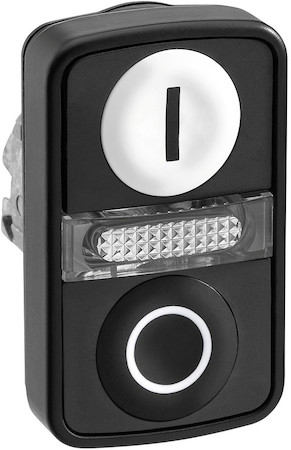 Schneider Electric ГОЛОВКА КНОПКИ ДВОЙНАЯ С МАРКИРОВК + LED ZB4BW7A17217