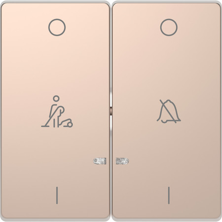 Schneider Electric MTN3429-6051 MERTEN D-Life КЛАВИША 2-ная, линзой LED, символ: звонок/горничная, ШАМПАНЬ