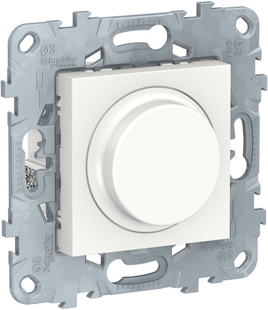 Schneider Electric NU551418 UNICA NEW LED СВЕТОРЕГУЛЯТОР повор-наж, универсальный 5-200Вт, белый