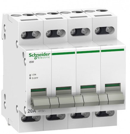 Schneider Electric A9S60432 ВЫКЛЮЧАТЕЛЬ НАГРУЗКИ iSW 4 ПОЛЮСА 32A