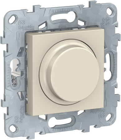 Schneider Electric NU551444 UNICA NEW LED СВЕТОРЕГУЛЯТОР повор-наж, универсальный 5-200Вт, бежевый