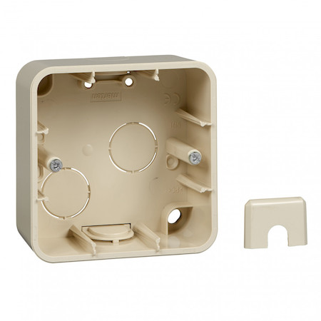 Schneider Electric MTN4014-1244 коробка для открыт монтажа, 1 пост беж