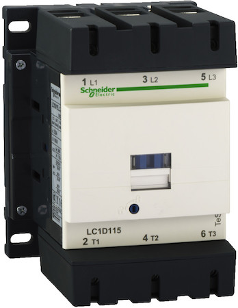 Schneider Electric LC1D1156ED КОНТАКТОР.3Р,115A,НО+НЗ,48V-,ОГРАН,КОЛЬЦ