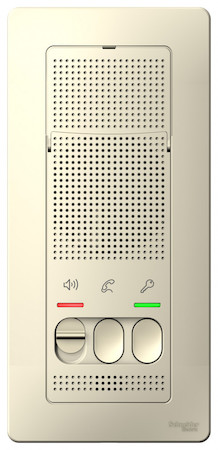 Schneider Electric BLNDA000012 BLANCA ПЕРЕГОВОРНОЕ УСТРОЙСТВО (ДОМОФОН), настен.монтаж, 4,5В, МОЛОЧНЫЙ