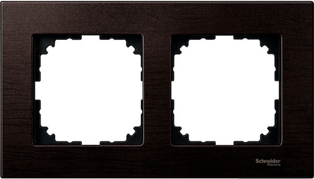 Schneider Electric MTN4052-3471 MERTEN M-Elegance РАМКА деревянная 2 поста, ВЕНГЕ, SM