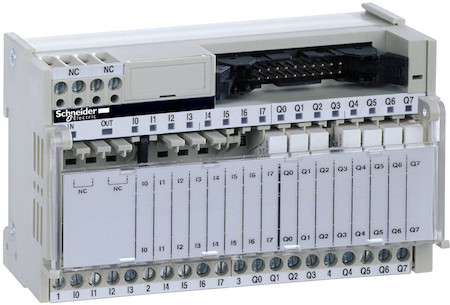 Schneider Electric ABE7R16T111 TELEFAST БАЗА НА 16 ВЫХ, СО СЪЕМНЫМИ ЭЛЕКТРОМЕХ. РЕЛЕ ШИРИНОЙ 5 ММ, 1 НО