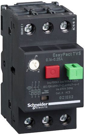 Schneider Electric GZ1E02 АВТ. ВЫКЛЮЧАТЕЛЬ 0,16-0,25A
