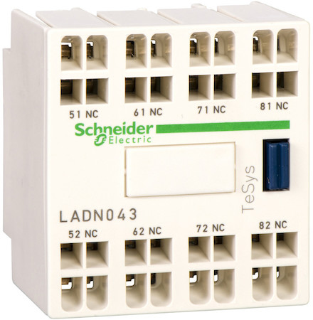 Schneider Electric LADC223 ДОП.КОНТ.БЛОК 2НО+2НЗ ФР.МОНТ. ПРУЖ.ЗАЖ.