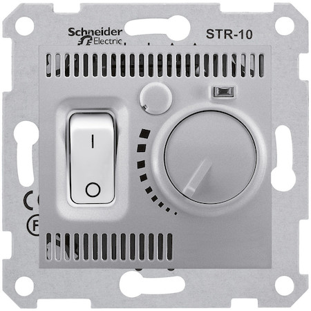 Schneider Electric SDN6000160 SEDNA ТЕРМОСТАТ КОМНАТНЫЙ, 10А, 230В, АЛЮМИНИЙ