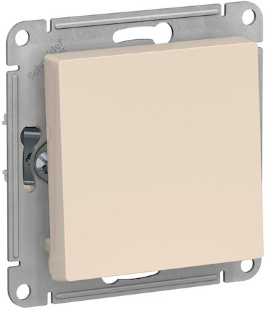 Schneider Electric ATN000211 ATLASDESIGN 1-клавишный ВЫКЛЮЧАТЕЛЬ, сх.1, 10АХ, механизм, БЕЖЕВЫЙ