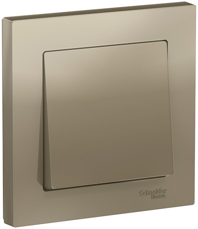 Schneider Electric ATN000512 ATLASDESIGN 1-клавишный ВЫКЛЮЧАТЕЛЬ, сх.1, 10АХ, в сборе, ШАМПАНЬ