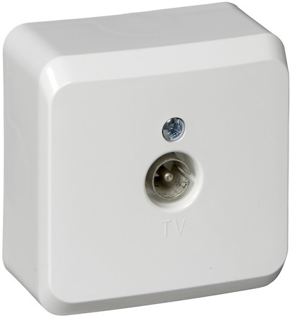 Schneider Electric TVA-002b ЭТЮД О/У телевизионная РОЗЕТКА, БЕЛЫЙ, Россия