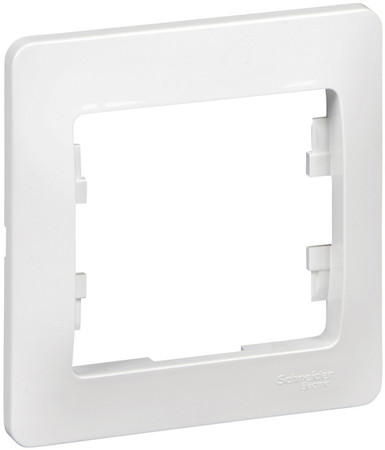 Schneider Electric WDE000101 ДУЭТ 1-постовая РАМКА, БЕЛЫЙ
