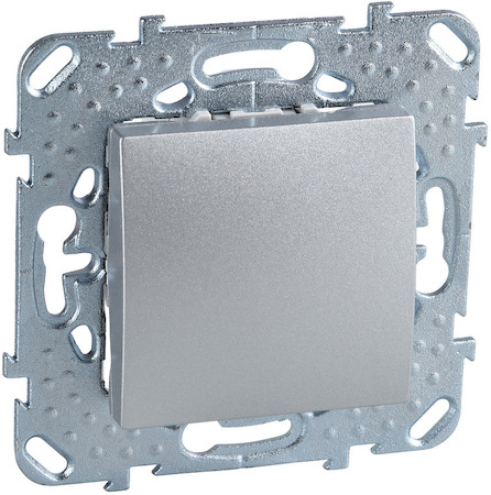 Schneider Electric MGU5.201.30ZD UNICA TOP ВЫКЛЮЧАТЕЛЬ 1-клавишный, сх. 1, 10 АХ, 250 В, АЛЮМИНИЙ