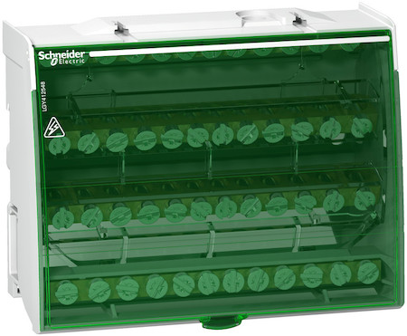Schneider Electric LGY412548 РАСПРЕДЕЛИТЕЛЬНЫЙ БЛОК ВИНТОВОЙ 4П 125А 48 ОТВЕРСТИЙ