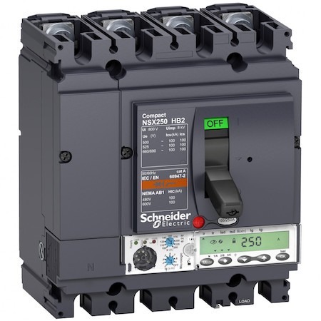 Schneider Electric LV433587 4П АВТОМ.ВЫКЛ. MIC6.2E 160A NSX250HB2 (100кА при 690B)
