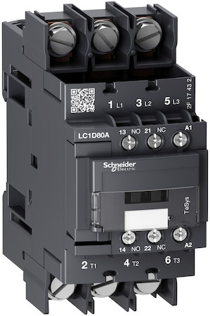 Schneider Electric LC1D80A6M7 3P КОНТАКТОР AC3 440В 80A КАТУШКА УПР. 220В AC 50/60ГЦ ПОД КОЛЬЦЕВОЙ НАКОНЕЧНИК