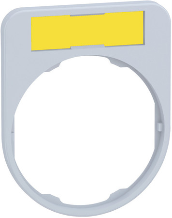 Schneider Electric ZBYF4101C1 ДЕРЖАТЕЛЬ МАРКИРОВКИ БЕЛЫЙ/ЖЕЛТЫЙ 30х40 ММ, ЗАПОДЛИЦО, ПЛАСТИК C1