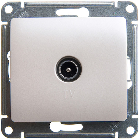 Schneider Electric GSL000691 GLOSSA TV РОЗЕТКА одиночная 1DB, ПЕРЛАМУТР