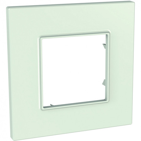 Schneider Electric MGU2.702.17 UNICA QUADRO РАМКА 1-постовая, МАТОВОЕ СТЕКЛО