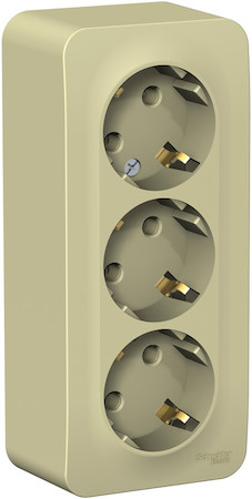 Schneider Electric BLNRA010317 BLANCA О/У РОЗЕТКА 3-я с заземлением без шторок ИЗОЛ.ПЛ 16А, 250В, БЕЖЕВЫЙ