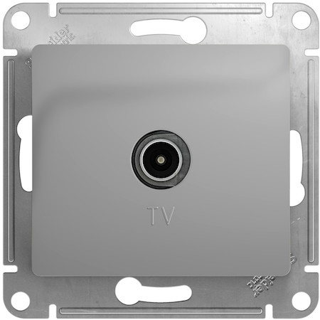Schneider Electric GSL000391 GLOSSA TV РОЗЕТКА оконечная 1DB, механизм, АЛЮМИНИЙ