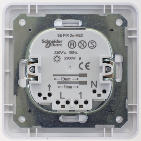 Schneider Electric DDS-251-58 W59 ИК ДАТЧИК ДВИЖЕНИЯ PRO 2300ВТ, в сборе, МАТОВЫЙ ХРОМ