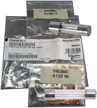 Schneider Electric STBXMP5600 НАБОР ПРЕДОХР. 5A/10A, КОМПЛ. ИЗ 10ШТ.